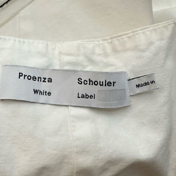 Proenza Schouler White Front Zipper A-line Midi Dress  | Size 8 - Picture 10 of 14